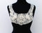 Embroidered Ecru  on White Lace Applique  APP00009